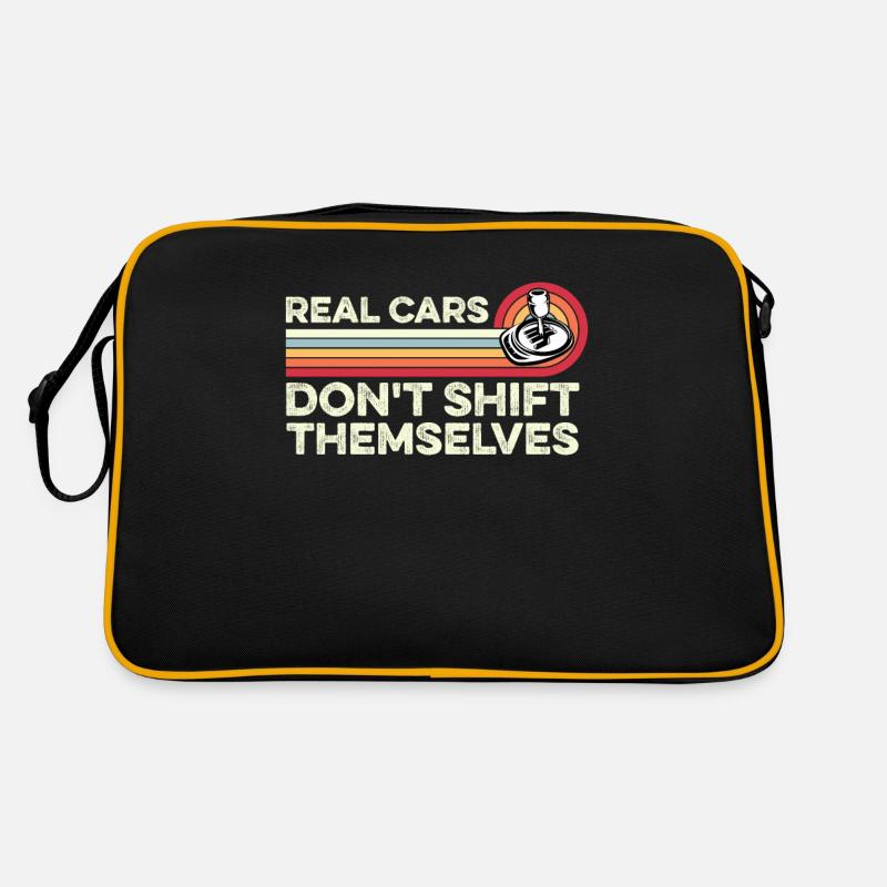 Real Cars Don't Shift Themselves Manual Shifting Retro Bag