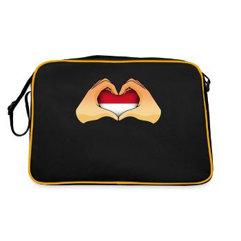Monaco - Retro Bag - black/gold - Back