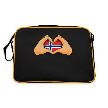 Norvège - Sac Retro - noir/or - Dos