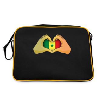 Sénégal - Sac Retro - noir/or - Dos