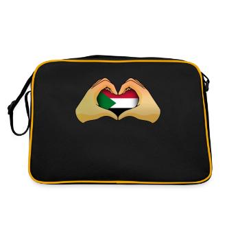 Soudan - Sac Retro - noir/or - Dos
