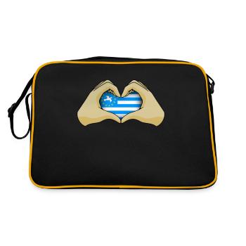 Südkamerun - Retro Tasche - Schwarz/Gold - Hinten
