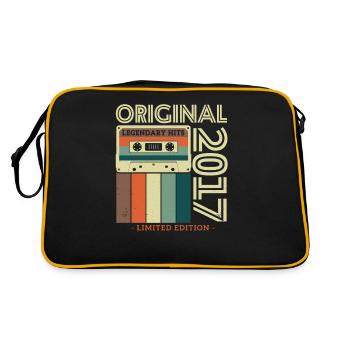 Cadeau d’anniversaire vintage - Sac Retro - noir/or - Dos