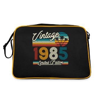 Idée cadeau Millésime 1985 - Sac Retro - noir/or - Dos