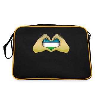 Ouzbékistan - Sac Retro - noir/or - Dos
