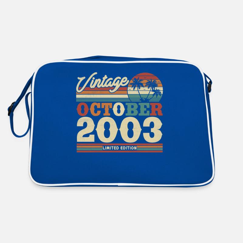 Vintage Geburtstagsgeschenk Okt. 2003 Retro Tasche