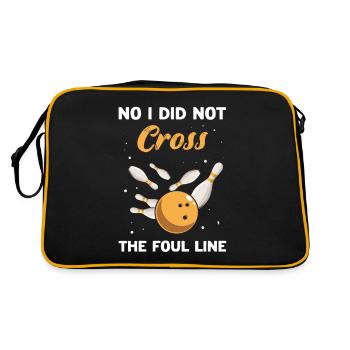 Bowling Player - Retro Tasche - Schwarz/Gold - Hinten