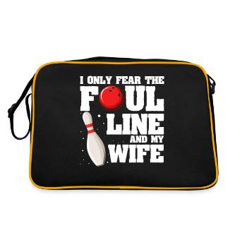 Femme de bowling - Sac Retro - noir/or - Dos