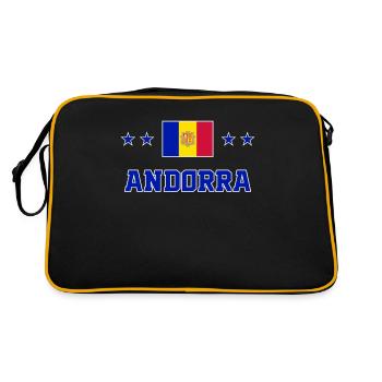 Andorra - Retro Bag - black/gold - Back