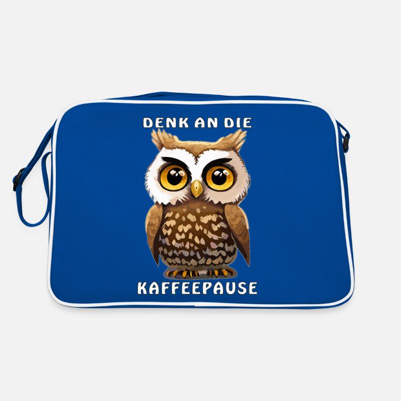 EULE KAFFEE DENK AN DIE KAFFEEPAUSE Retro Tasche