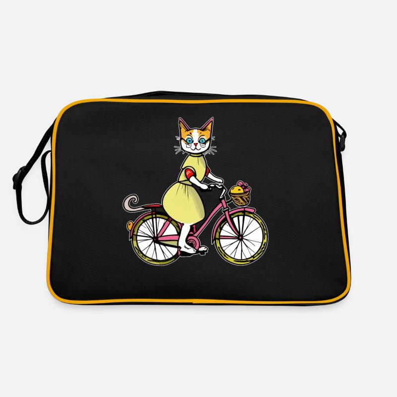 CHAT À VÉLO Sac Retro