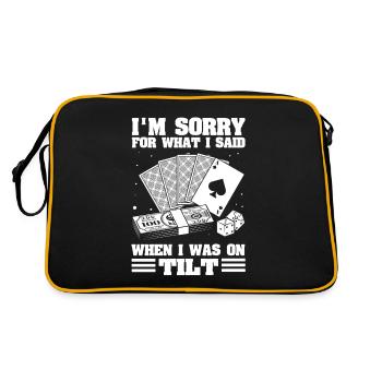 Poker - Retro Bag - black/gold - Back