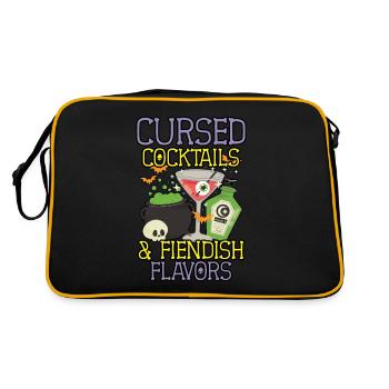 Cursed Cocktails & Devilish Flavors Halloween - Retro Bag - black/gold - Back