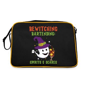 Barman envoûtant : fantômes et croque-mitaine - Sac Retro - noir/or - Dos