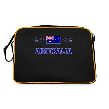 Australie - Sac Retro - noir/or - Dos