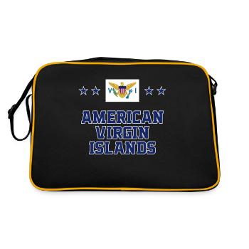 American Virgin Islands - Retro Bag - black/gold - Back