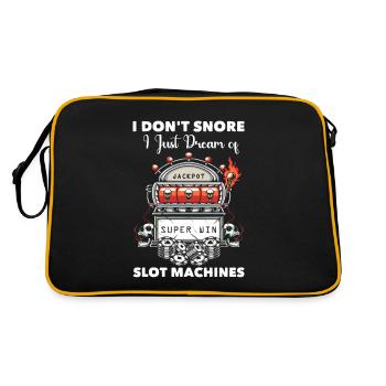 Casino Gambling - Retro Tasche - Schwarz/Gold - Hinten