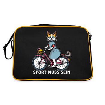LE SPORT FÉLIN EST UN MUST - Sac Retro - noir/or - Dos