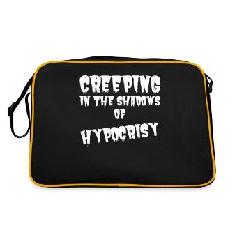 Dicton d’Halloween Saakastic pour les introvertis - Sac Retro - noir/or - Dos