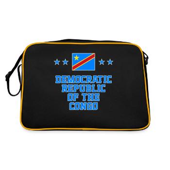 République démocratique du Congo - Sac Retro - noir/or - Dos