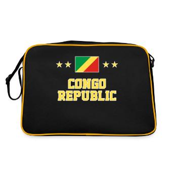République du Congo - Sac Retro - noir/or - Dos