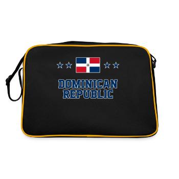 République dominicaine - Sac Retro - noir/or - Dos