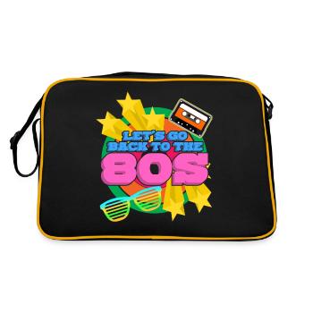 80s 1980 Disco Party 80s - Retro Bag - black/gold - Back