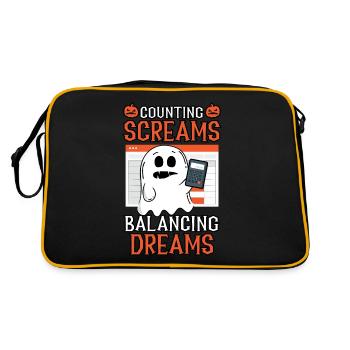 Compter les cris Équilibrer les rêves Halloween - Sac Retro - noir/or - Dos