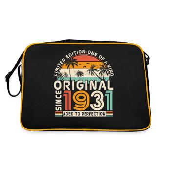 Cadeau pour 92-93 Anniversaire 1931 Vintage - Sac Retro - noir/or - Dos