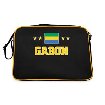Gabon - Retro Bag - black/gold - Back