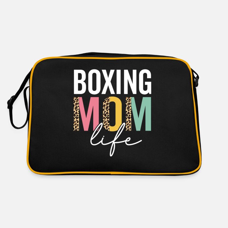 Boxe Maman Vie Léopard Guépard Drôle Boxe Maman Sac Retro