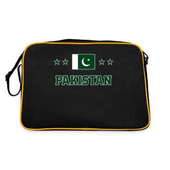 Pakistan - Sac Retro - noir/or - Dos