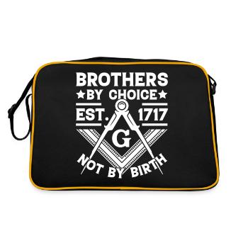 Brothers By Choice Mason Brother Freemasonry - Retro Bag - black/gold - Back