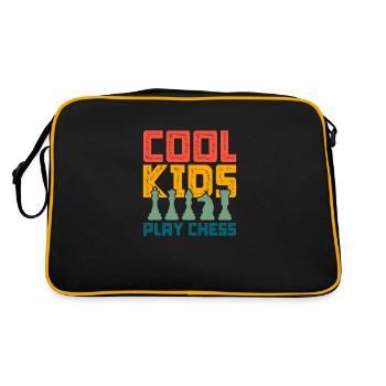 Chess Chess Board Checkmate Chess Player - Retro Bag - black/gold - Back
