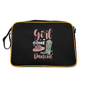 Linedance - Retro Tasche - Schwarz/Gold - Hinten