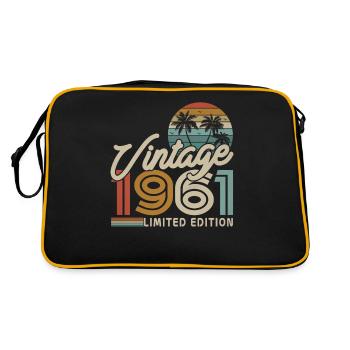 Vintage 1961 Cadeau d’anniversaire - Sac Retro - noir/or - Dos