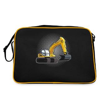 Excavator driver - Retro Bag - black/gold - Back