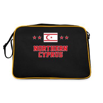 Nordzypern - Retro Tasche - Schwarz/Gold - Hinten