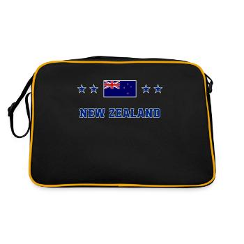 Nouvelle Zélande - Sac Retro - noir/or - Dos