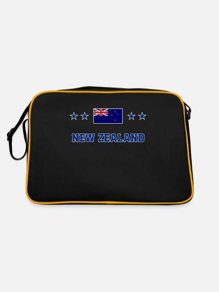 Nouvelle Zélande - Sac Retro - noir/or - Dos