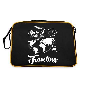 Travel Travel Excursion Air Travel Holiday - Retro Bag - black/gold - Back
