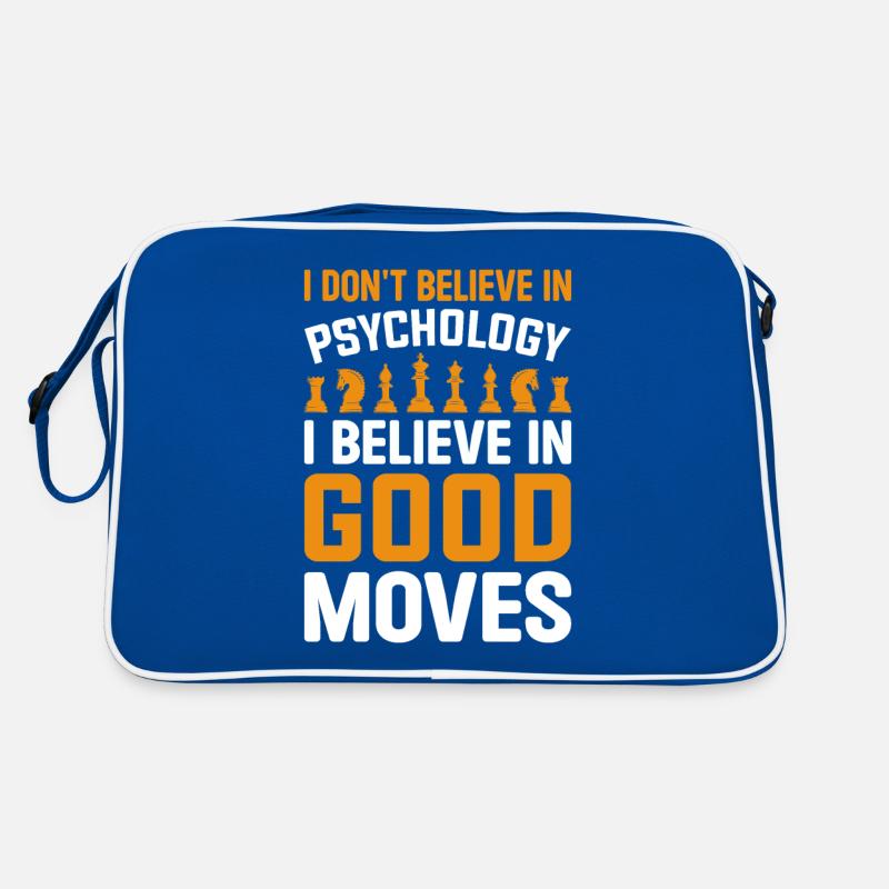 Chess Psychology Funny Chess Good Moves Chess Retro Bag