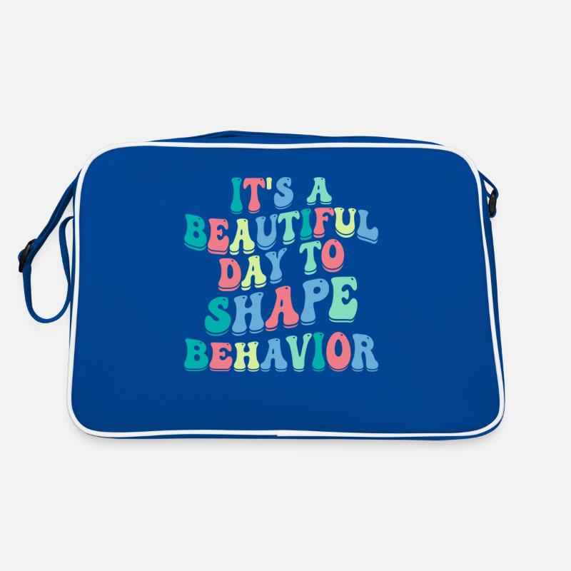 It's A Beautiful Day to Shape Behavior Autism Retro Bag