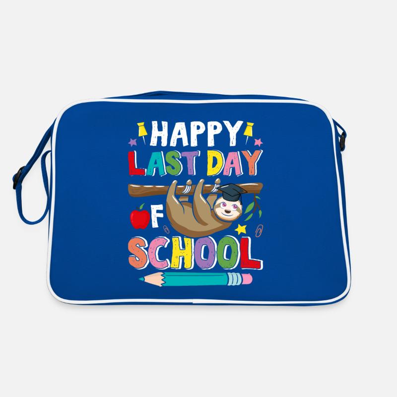 Joyeux dernier jour de l’école Sloth School Fin de Sac Retro