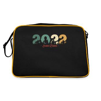 Vintage Nature Birthday Gift 2022 - Retro Bag - black/gold - Back