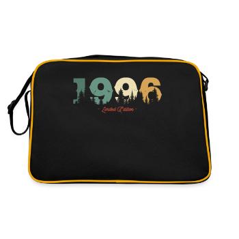 Vintage Nature Birthday Gift 1996 - Retro Bag - black/gold - Back