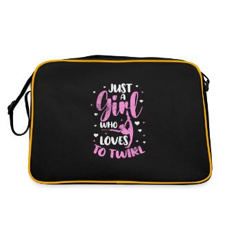 Baton Twirling - Sac Retro - noir/or - Dos