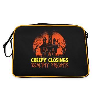 Creepy Degrees Realty Fright's Real Estate Brokerage - Retro Bag - black/gold - Back