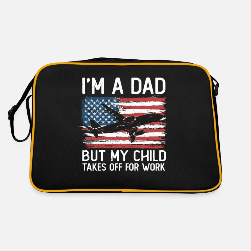 Flugbegleiter Papa Stewardess Flugbegleiter Retro Tasche
