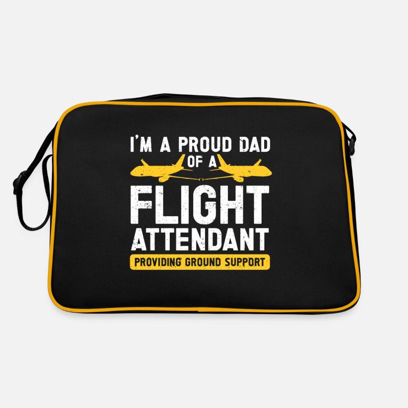 Flight Attendant Papa Stewardess Flight Attendant Retro Bag